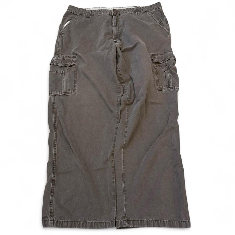 Wrangler‎ Workwear Chocolate Brown Cargo Pants Men's 36x30 Skater Outdoors Y2K